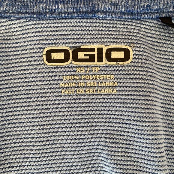 OGIO Womans Size XS Adobe Logo Heather Blue Full Zip Athleisure Long Sleeve Top - Picture 3 of 13